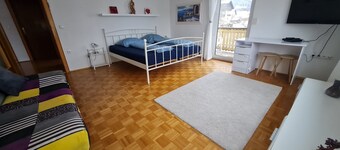 Apartment 'Fewo Arber up to 10 guests, mountain view' with balcony and Wi-Fi