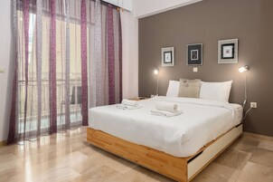 华丽公寓, 阳台, 城市景观