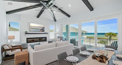 Ocean View Living | 3BR Flagler Beach | Walk to Beach | Bunk Room