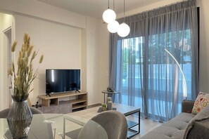 Living area - Athenean Modern Escape near Marina Flisvos-A3 (Paleo Faliro)