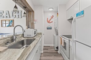 Private kitchen - Beach Front Condo Walking Distance To The Hangout (gulf shores)