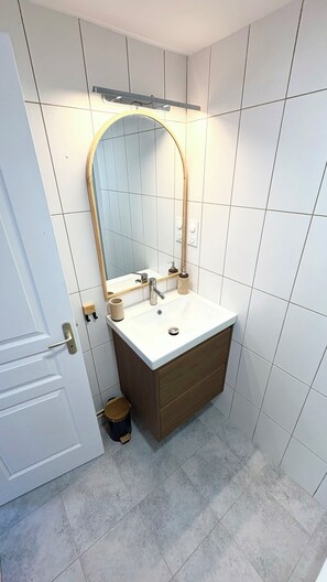 Hair dryer, towels, soap, toilet paper - Cosy duplex in the heart of the historic center (Auxerre)