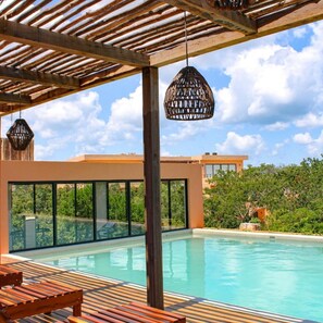 Pool - Stylish Jungle Condo with Pool in Tulum – AC & Gym (Tulum)