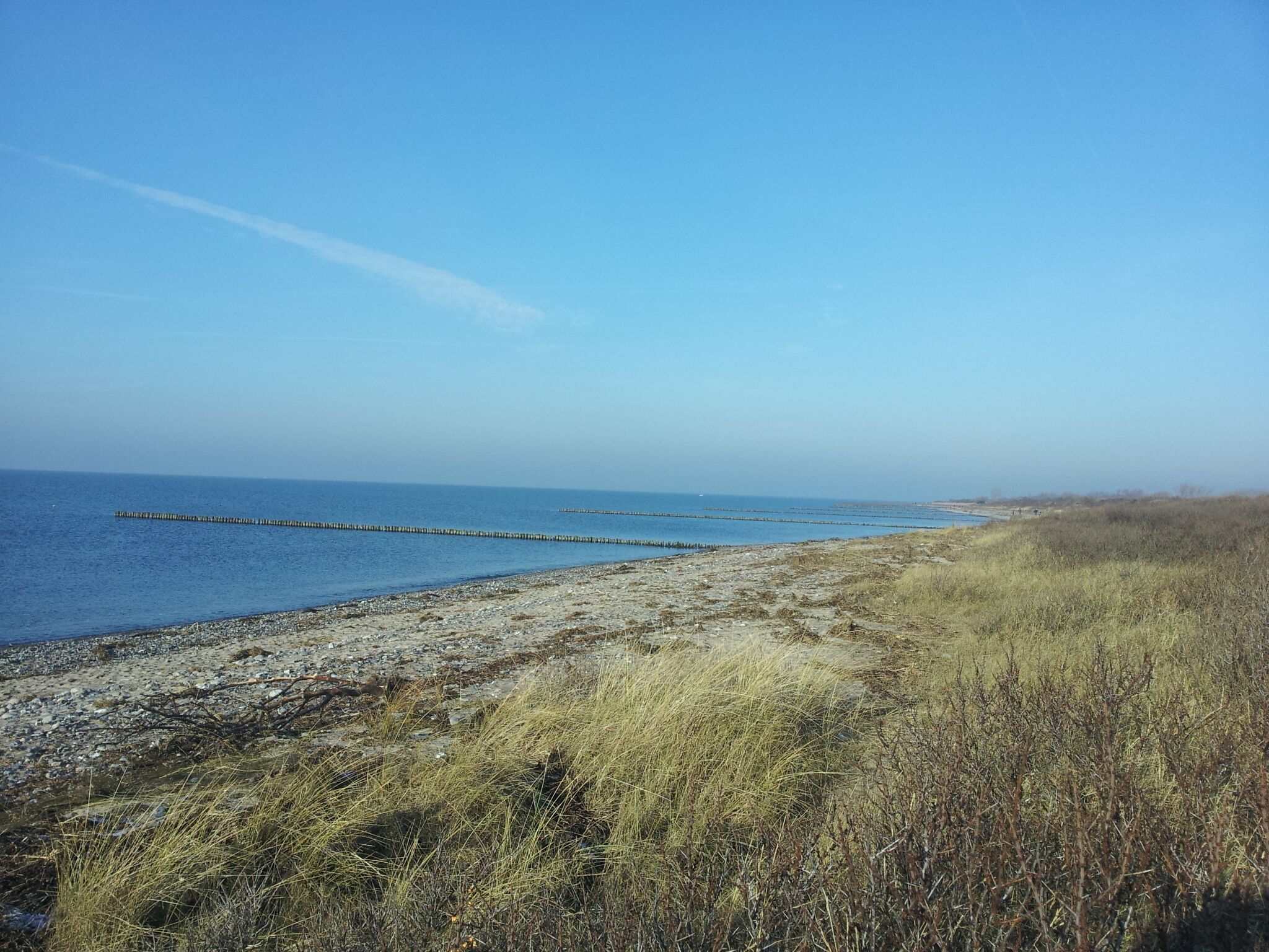 Plage, chaises longues