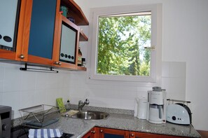 Fridge, microwave, stovetop, dishwasher - Apartment Lago Blu (Riva del Garda)