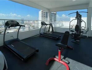 Fitness facility - Apartamento Amueblado en Naco – Piso 12 (Santo Domingo)