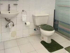Towels, soap, toilet paper