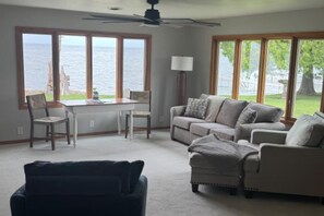 Living area - Sunsets on 57~perfect waterfront property in southern Door County (Luxemburg)