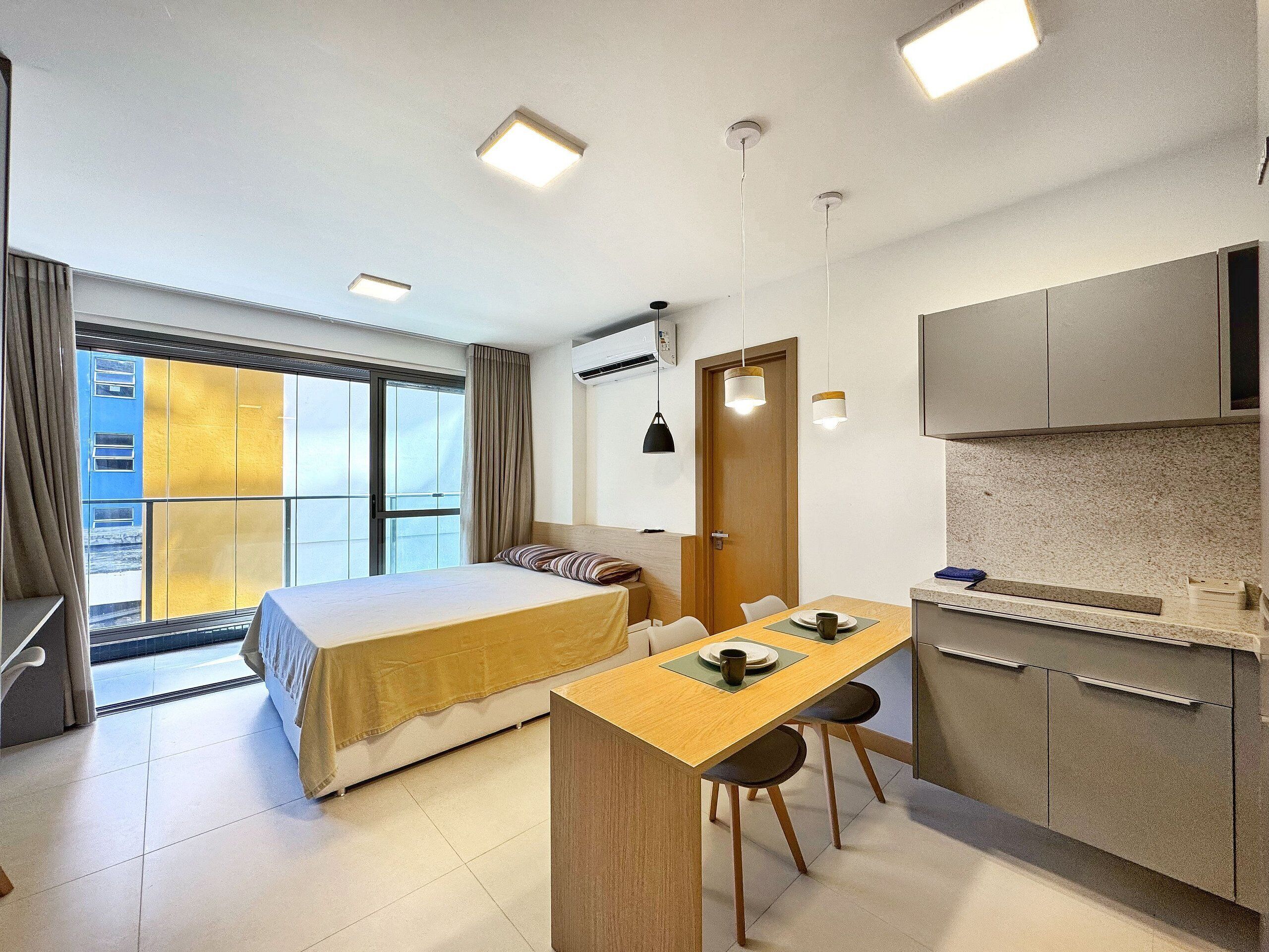 Departamento Confort | Cortinas blackout, insonorización, wifi gratis y ropa de cama 