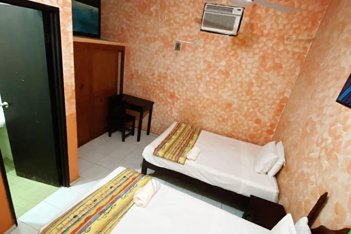 Classic tvåbäddsrum - 1 sovrum - utsikt mot trädgården