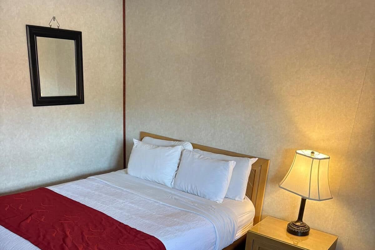 Iron/ironing board, bed sheets