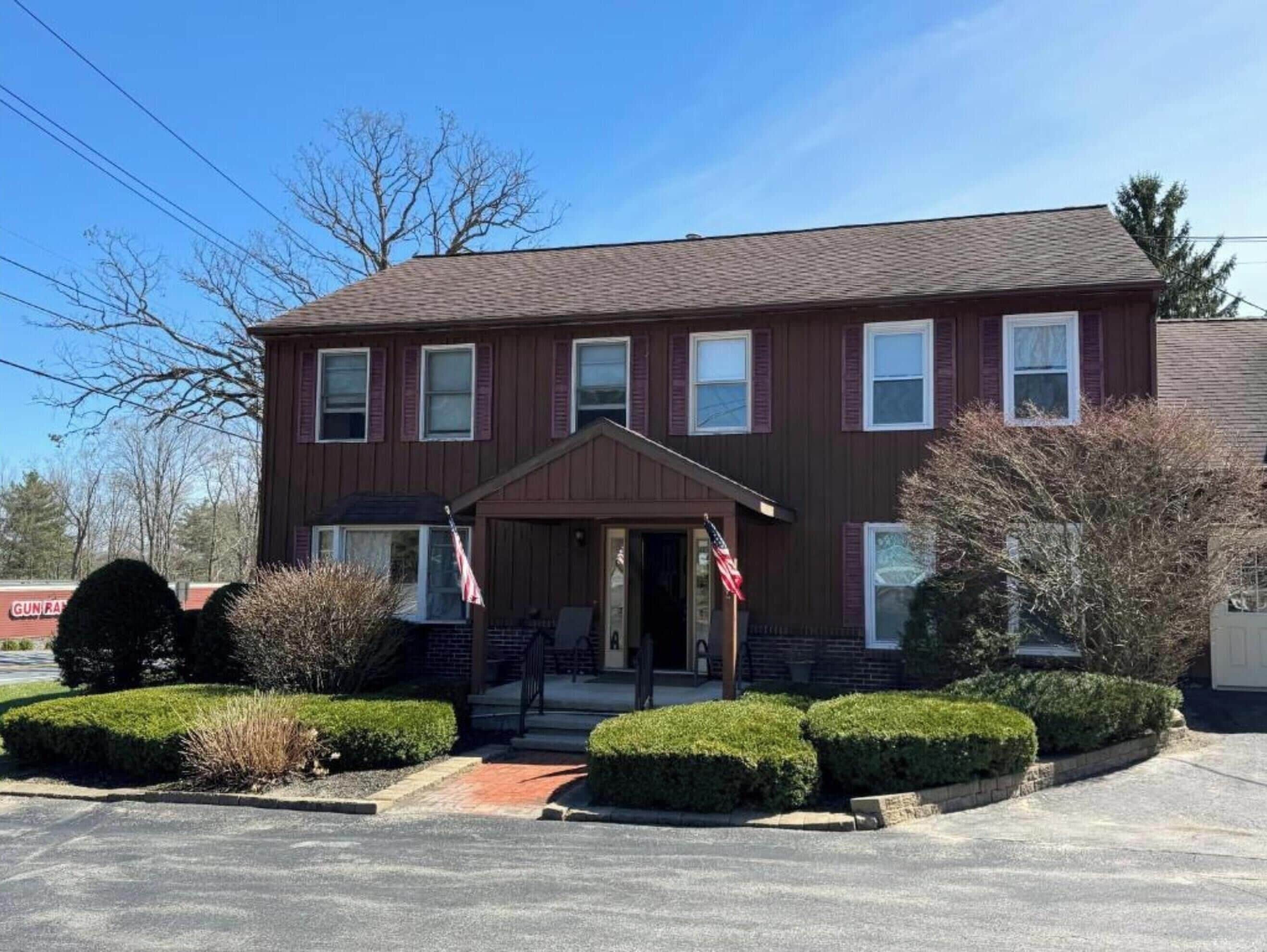 Voorkant van accommodatie