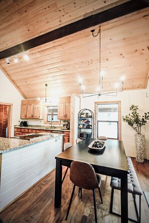 Dining - Cozy & Modern Cabin on 8 Forested Acres with Treasure Hunt and Sledding Hills (Fairplay)