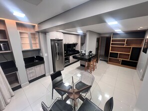 Basic Apartment | Dining - Condominium W/pool in a Prime Location in Jardim Goias - Wsls (Goiânia)