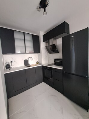 Private kitchen - Awesome 2-bedroom apartment with AC in charming Plovdiv (Plovdiv)