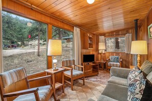 Living area - Get ready for an unforgettable getaway at Machin's Cottage #8!Pet Freindly (Estes Park)
