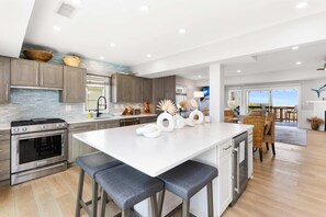 Fridge, microwave, oven, stovetop - Selene House | Luxury Oceanfront Townhouse (Fenwick Island)