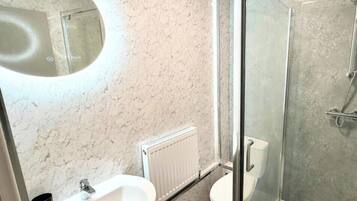 Hair dryer, towels