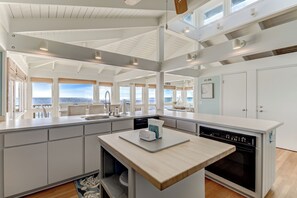 Fridge, microwave, oven, stovetop - Bonsai - Oceanfront Zen Retreat • 4BR • 5BA • Direct Beach Walkway • Epic Views (Oak Island)