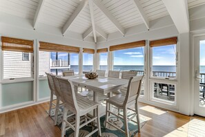 Dining - Bonsai - Oceanfront Zen Retreat • 4BR • 5BA • Direct Beach Walkway • Epic Views (Oak Island)