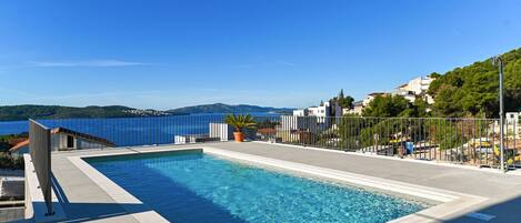 A heated pool