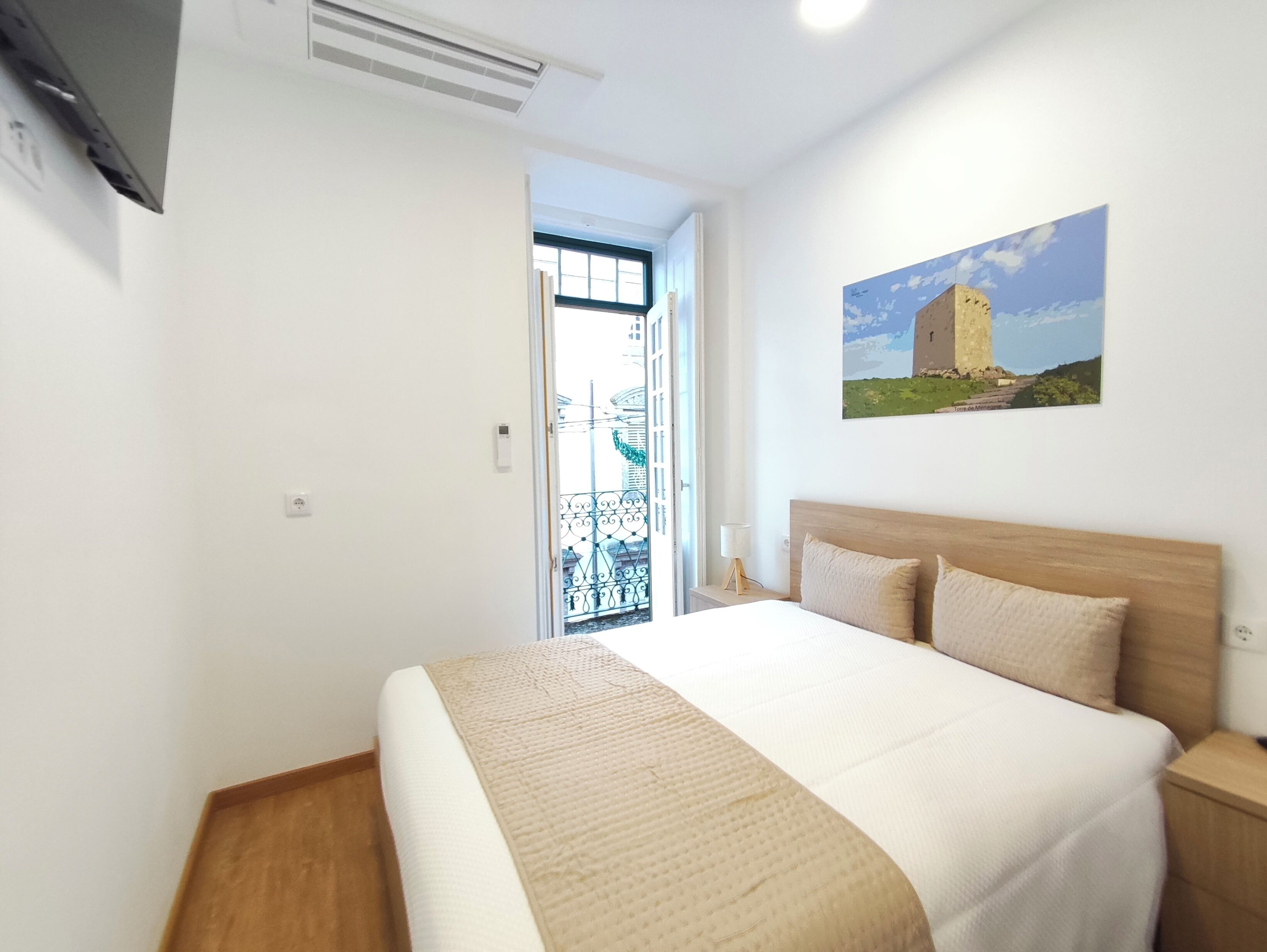 Habitación familiar, balcón, vista a la ciudad