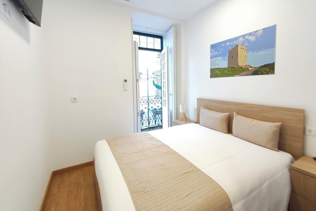 Habitación familiar, balcón, vista a la ciudad