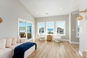 Living area - Luxury Beach Retreat, 7BR, Dock, 360° Views (North Topsail Beach)