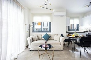 Living area - Athenean Modern Escape near Marina Flisvos-C3 (Paleo Faliro)