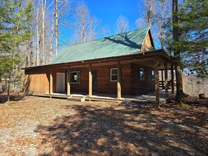 Exterior - Anglers Ridge 2-Bed Log Cabin on 140 Acres: River Frontage & Valley Overlook (French Creek)