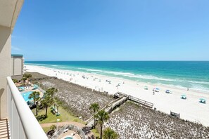 On the beach - Sandy Key 732 | Spacious Beachfront Condo | Pools, Hot Tub & Tennis | My Beach Getaways (Pensacola)