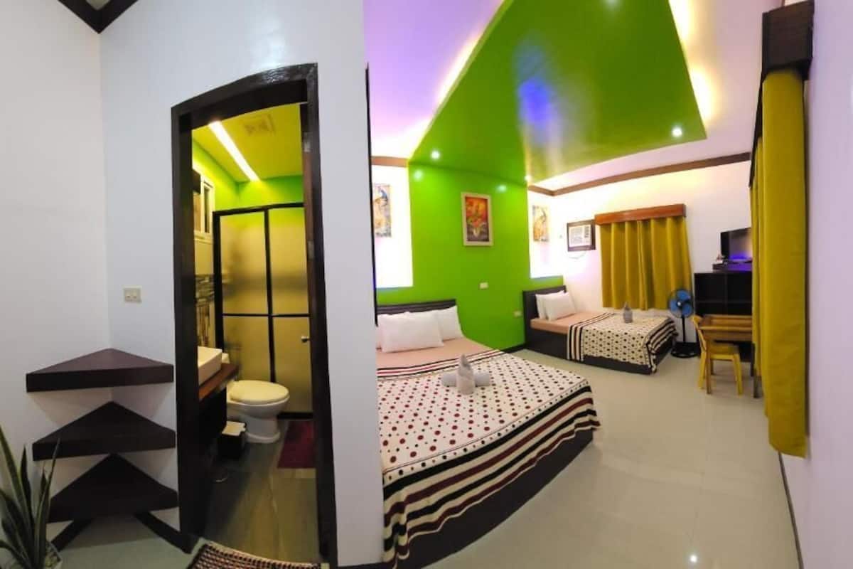 Deluxe driepersoonskamer, balkon, uitzicht op zee