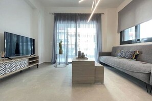Living area - Athenean Modern Escape near Marina Flisvos-D3 (Paleo Faliro)
