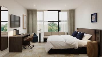 Pillow-top beds, in-room safe, desk, laptop workspace
