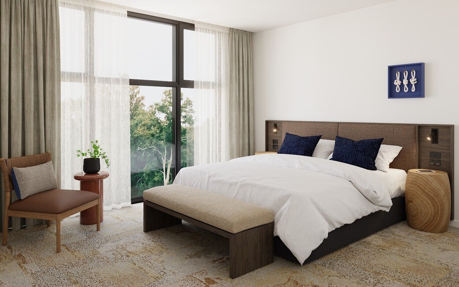 Pillow-top beds, in-room safe, desk, laptop workspace