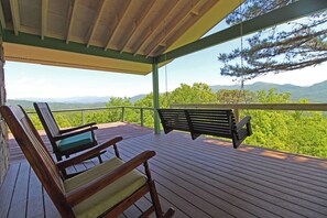Terrace/patio - View 280- Amazing views of the Smoky Mountains (Bryson City)