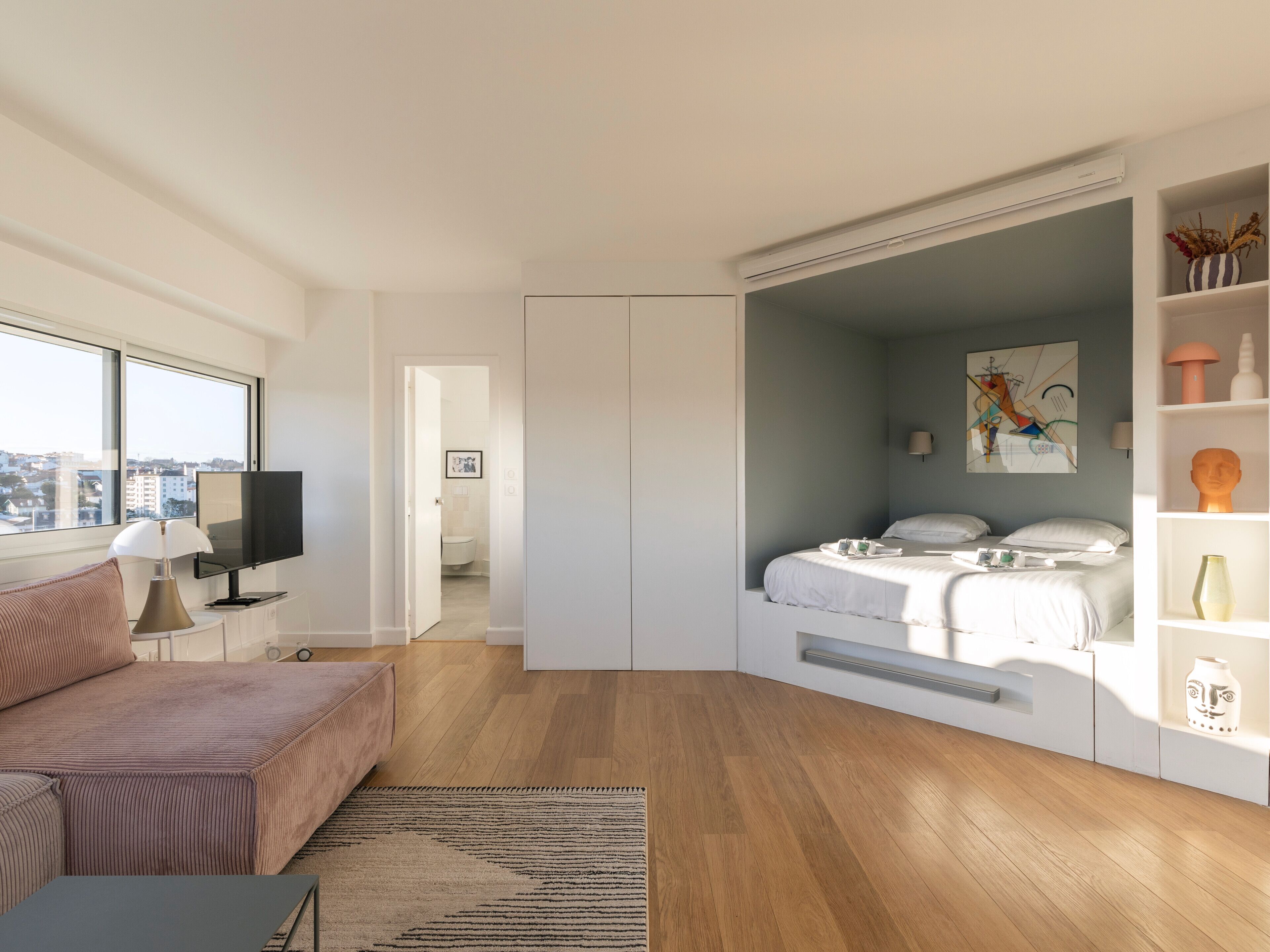 1 dormitorio, cuna de viaje, wifi y ropa de cama