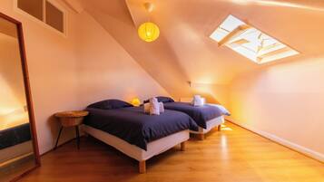 2 dormitorios, cuna de viaje, wifi y ropa de cama