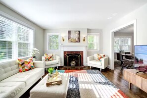 Living area - Downtown Oasis Second-Floor Condo (Princeton)