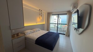 1 bedroom, WiFi, bed sheets - Stay Beach 301-Tamandaré. Your apartment is just steps from the sea. Maré Alta Beach Hall Condominium. (Tamandaré)