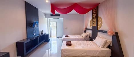 Chambre avec lits jumeaux, vue ville