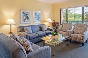 Living area - Hilton Head Paradise - Waterside by Spinnaker - available April 11-18 (Hilton Head Island)