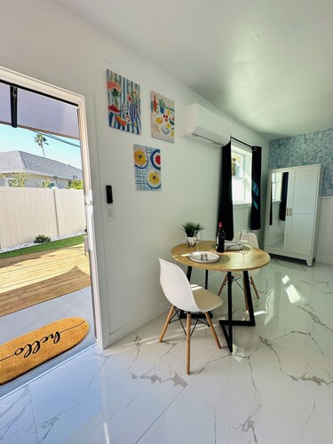 Cozy Private Studio with Hot Tub and Workspace Near Gulf Beaches