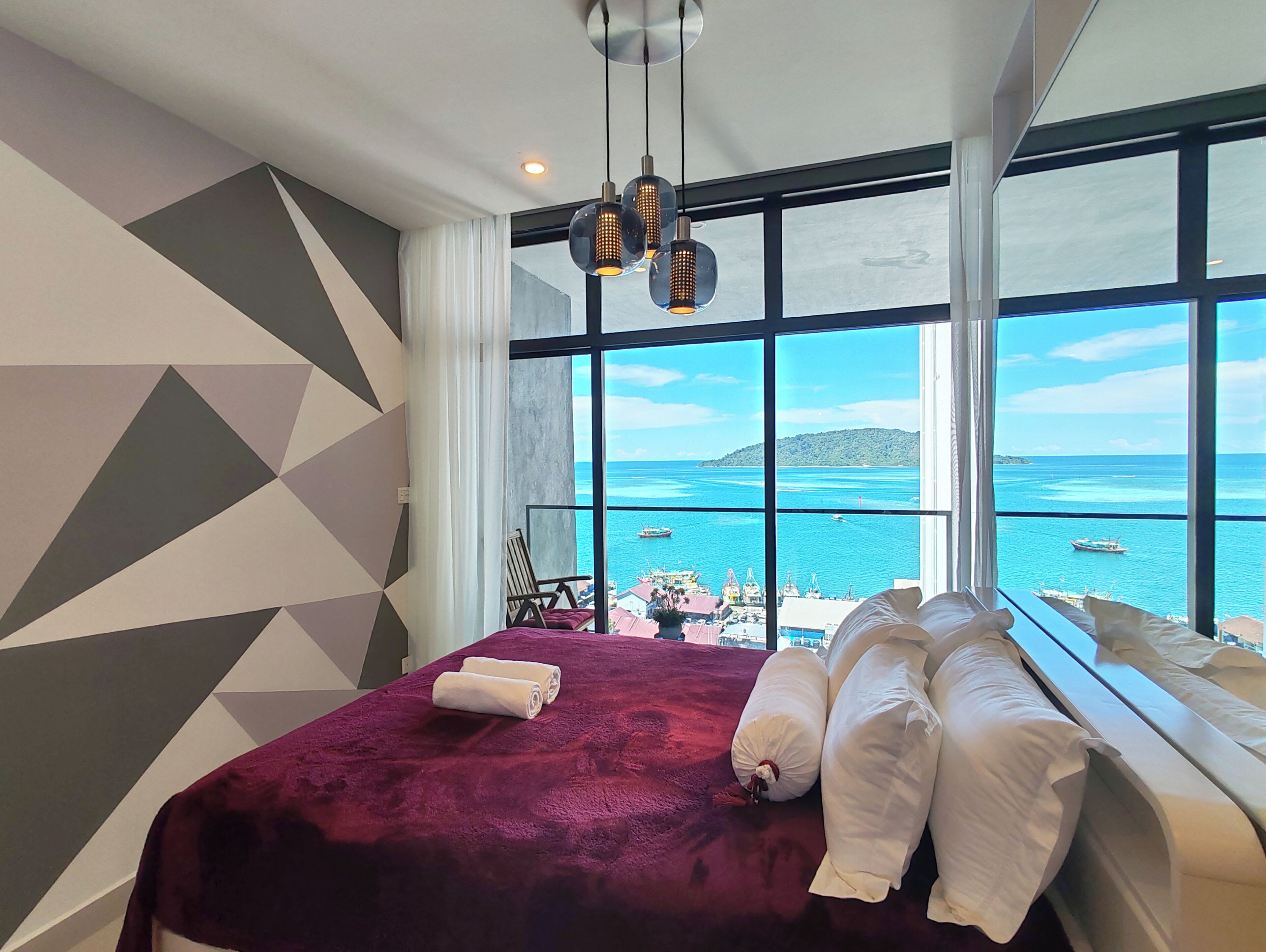 Deluxe Apartment, Balcony, Harbor View | Beach/ocean view