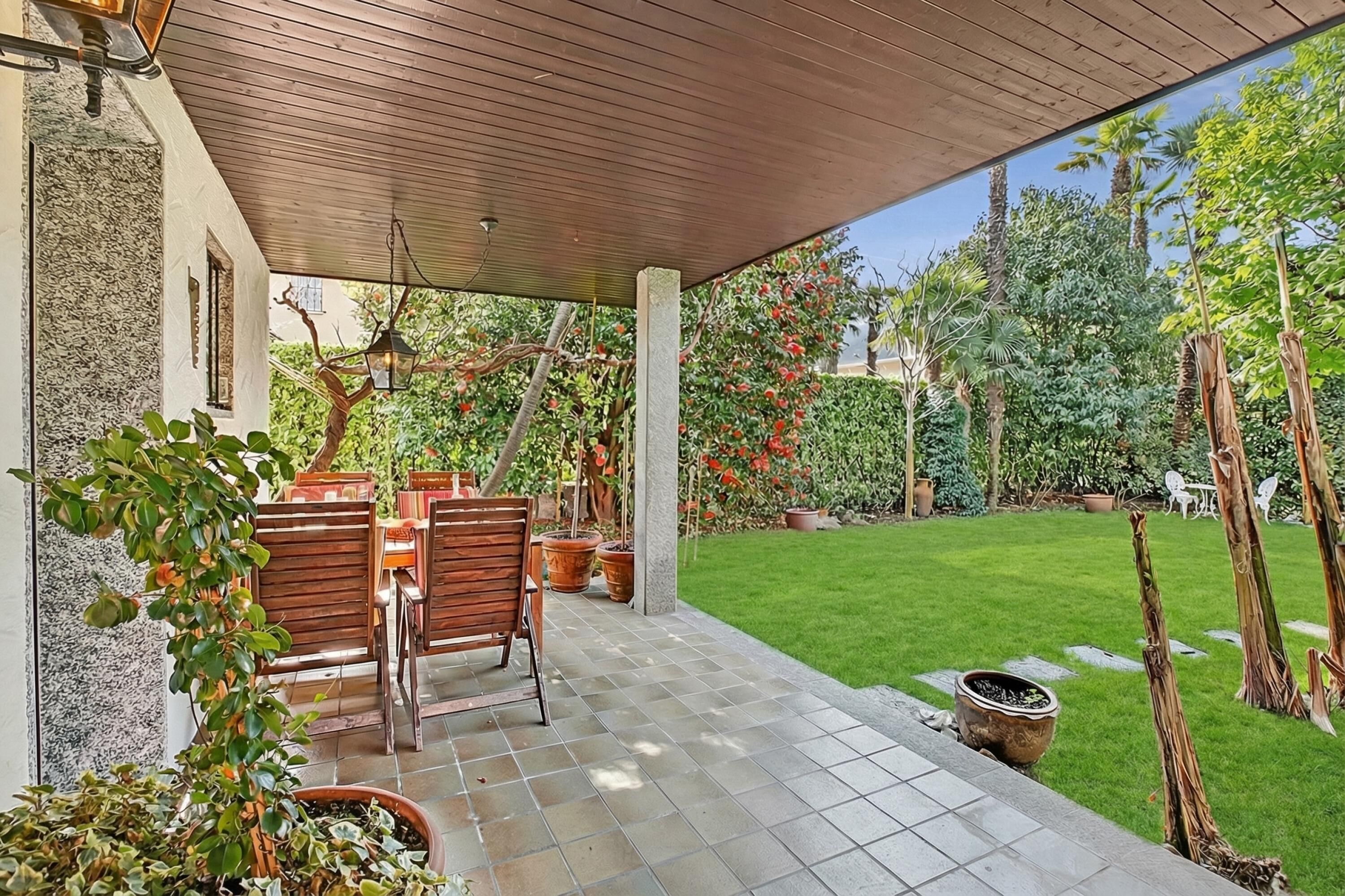 Appartement Familial, 2 chambres (Casa Viola Garden in Losone for 4) | Terrasse/Patio