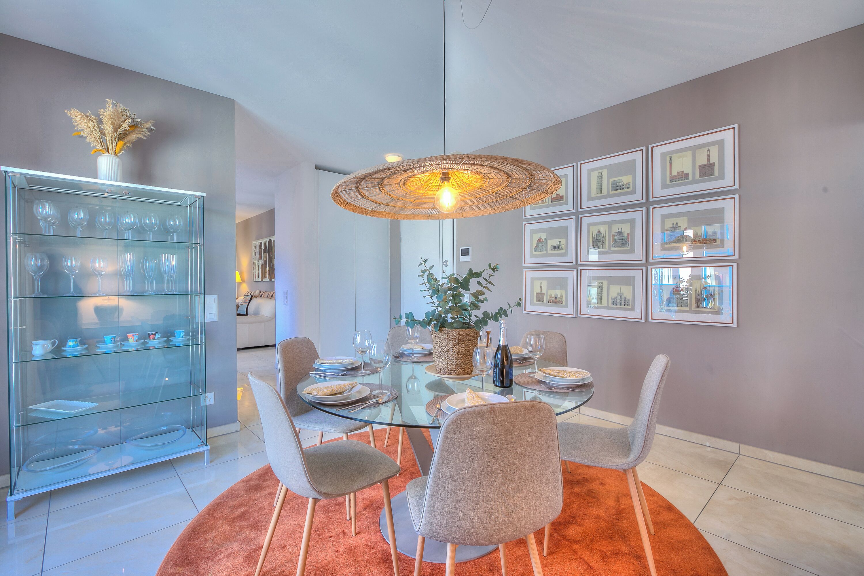 Leilighet – standard, 3 soverom, kjøleskap og mikrobølgeovn (Il Parco Exclusive) | Spiseområde