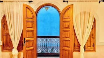 Superior Double Room, Courtyard View | Blackout drapes, iron/ironing board, free WiFi