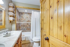 Hair dryer, towels - Pool & Hot Tub Access at Top-Floor Granby Getaway! (Granby)