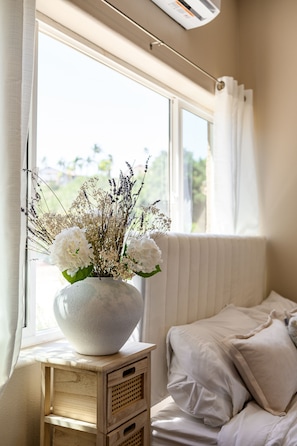 2 habitaciones, tabla de planchar con plancha, wifi y ropa de cama