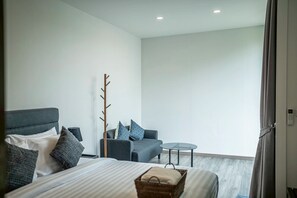 Deluxe-Doppelzimmer, Balkon, Gartenblick